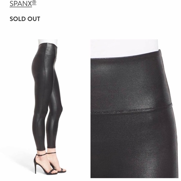 SPANX faux leather leggings - Picture 3 of 3